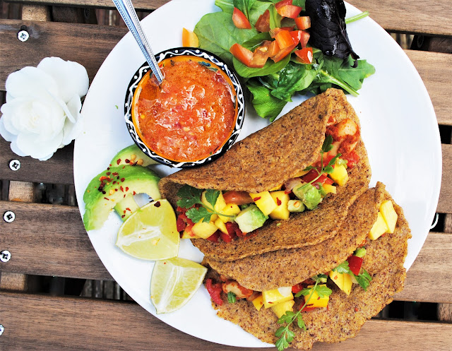 tacos-vegan-masa-flax-tortilla-mango-chili